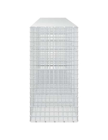 Gabione con filo da 5 mm e rete da 5x5 cm 550x50x100 cm