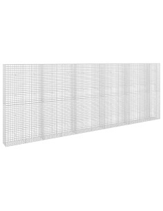 Gabione con filo da 5 mm e rete da 5x5 cm 550x30x200 cm 2