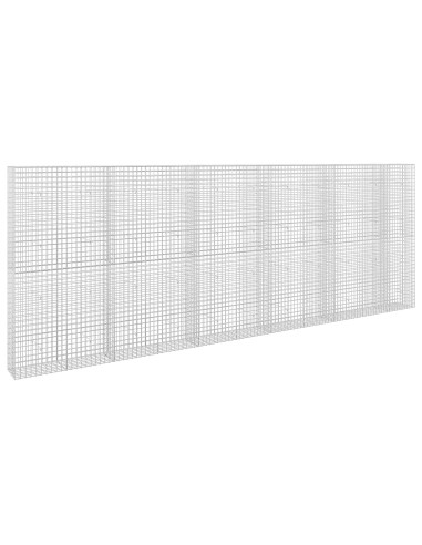 Gabione con filo da 5 mm e rete da 5x5 cm 550x30x200 cm