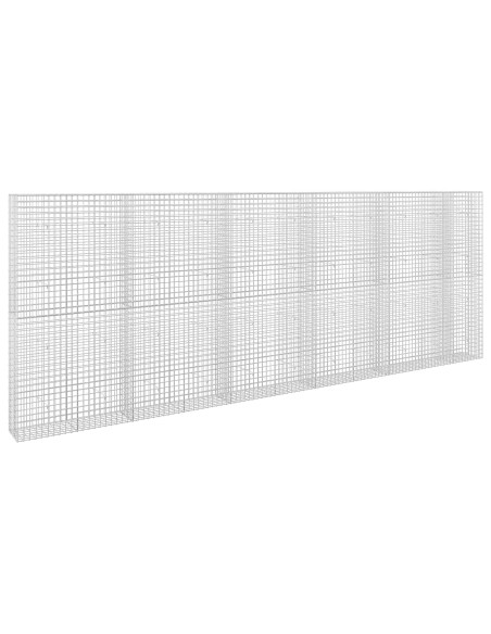 Gabione con filo da 5 mm e rete da 5x5 cm 550x30x200 cm