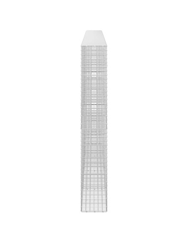 Gabione con filo da 5 mm e rete da 5x5 cm 550x30x200 cm