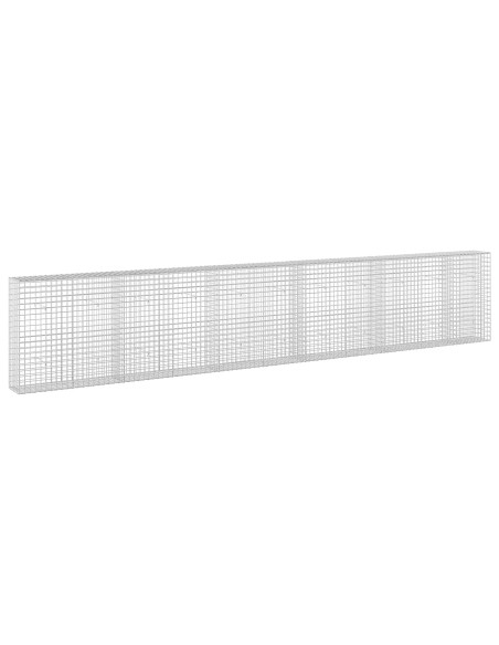Gabione con filo da 5 mm e rete da 5x5 cm 550x30x100 cm