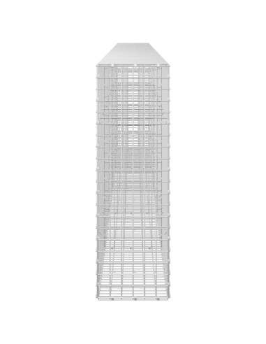 Gabione con filo da 5 mm e rete da 5x5 cm 550x30x100 cm