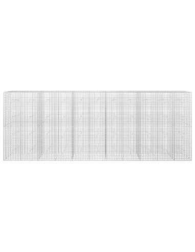 Gabione con filo da 5 mm e rete da 5x5 cm 550x20x200 cm