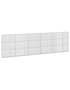 Gabione con filo da 5 mm e rete da 5x5 cm 550x20x150 cm 2