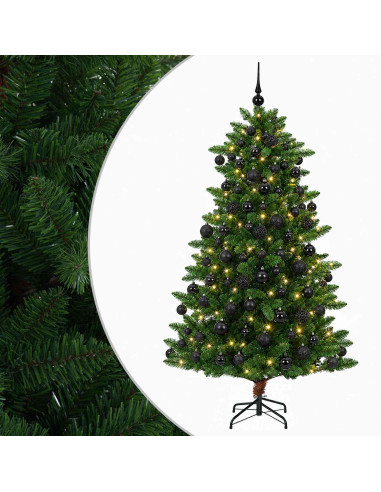 Albero di Natale Artificiale con Palline 240 cm 300 LED