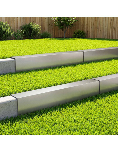 Profilo di copertura per giardino 10 pz 100 x 20 x 15 cm