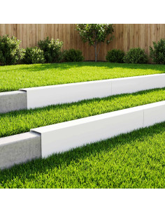 Profilo di copertura per giardino 10 pz 100 x 15 x 15 cm