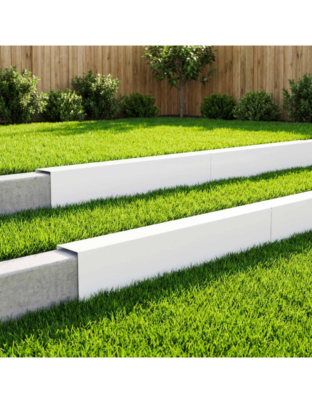 Profilo di copertura per giardino 10 pz 100 x 15 x 15 cm