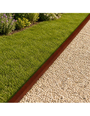 Profilo di copertura per giardino 10 pz 100 x 5 x 5 cm