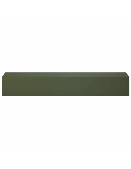 Profilo di copertura per giardino 2 pz 100 x 20 x 15 cm Acciaio