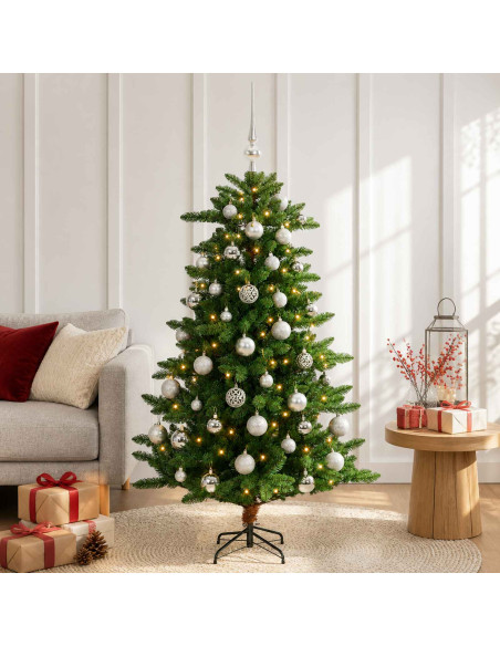 Artificial Christmas Tree with Bauble 120 cm 150 LED
