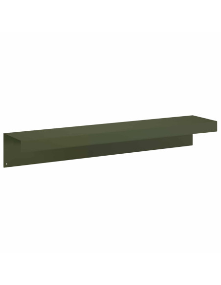 Profilo di copertura per giardino 2 pz 100 x 20 x 15 cm Acciaio