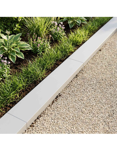 Profilo di copertura per giardino 10 pz 100 x 20 x 5 cm Acciaio