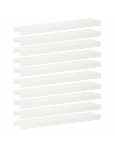 Profilo di copertura per giardino 10 pz 100 x 20 x 5 cm Acciaio