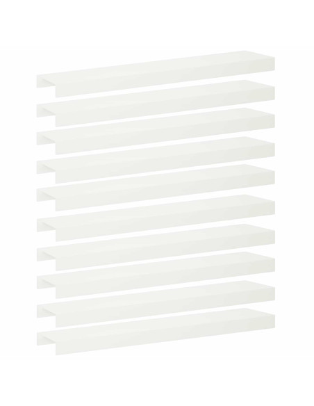 Profilo di copertura per giardino 10 pz 100 x 20 x 5 cm Acciaio