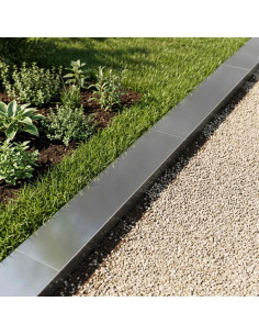 Profilo di copertura per giardino 2 pz 100 x 20 x 5 cm