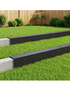 Profilo di copertura per giardino 10 pz 100 x 20 x 15 cm