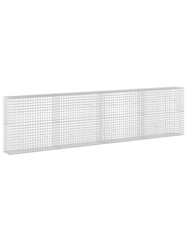 Gabione con filo da 5 mm e rete da 5x5 cm 400x30x100 cm
