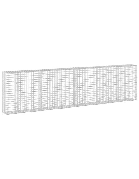 Gabione con filo da 5 mm e rete da 5x5 cm 400x30x100 cm