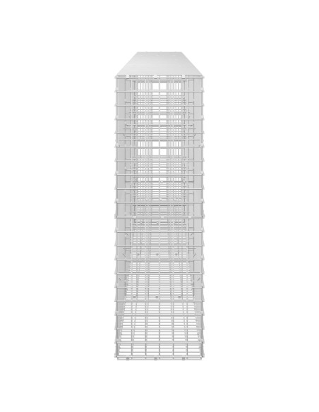Gabione con filo da 5 mm e rete da 5x5 cm 400x30x100 cm