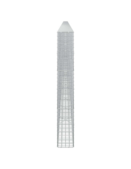 Gabione con filo da 5 mm e rete da 5x5 cm 1000x20x150 cm