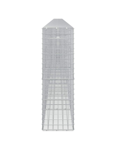 Gabione con filo da 5 mm e rete da 5x5 cm 1150x30x100 cm