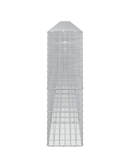 Gabione con filo da 5 mm e rete da 5x5 cm 1150x30x100 cm