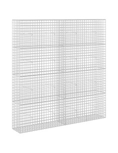 Gabione con filo da 5 mm e rete da 5x5 cm 200x30x200 cm 2