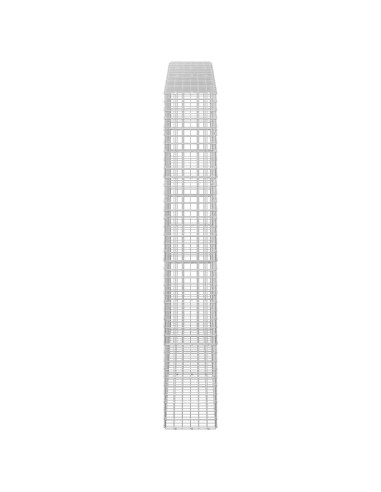 Gabione con filo da 5 mm e rete da 5x5 cm 200x30x200 cm