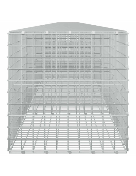 Gabione con filo da 5 mm e rete da 5x5 cm 1200x50x50 cm
