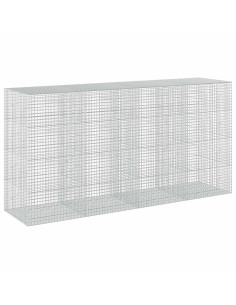 Gabione con filo da 5 mm e rete da 5x5 cm 400x100x200 cm 2