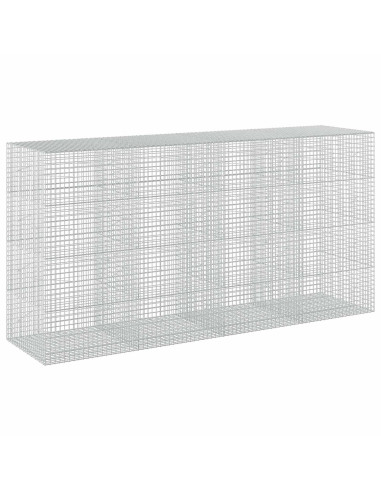 Gabione con filo da 5 mm e rete da 5x5 cm 400x100x200 cm