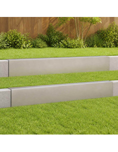 Profilo di copertura per giardino 2 pz 100 x 5 x 15 cm