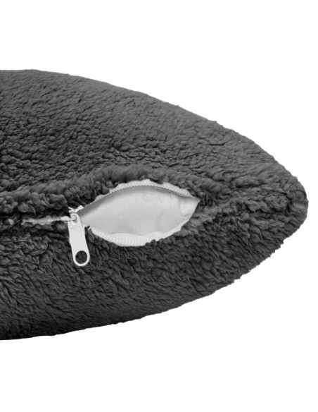 Federa 2 pcs HEERLEN Grigio Scuro 45 x 45 cm Bouclé