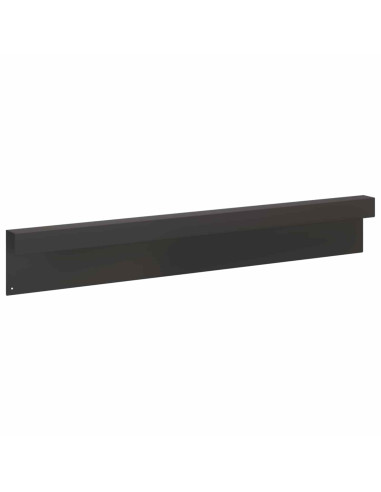 Profilo di copertura per giardino 2 pz 100 x 5 x 15 cm Acciaio