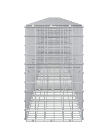 Gabione con filo da 5 mm e rete da 5x5 cm 1000x30x50 cm