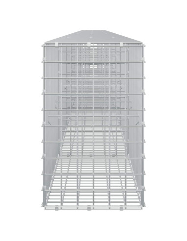 Gabione con filo da 5 mm e rete da 5x5 cm 800x30x50 cm