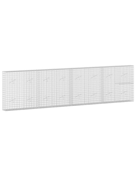 Gabione con filo da 5 mm e rete da 5x5 cm 400x20x100 cm