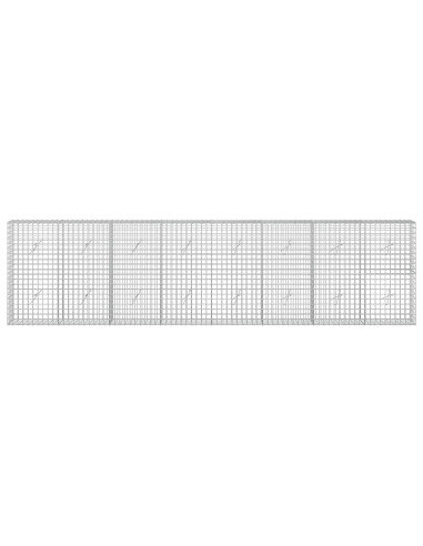 Gabione con filo da 5 mm e rete da 5x5 cm 400x20x100 cm