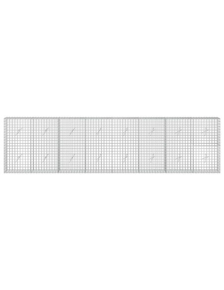 Gabione con filo da 5 mm e rete da 5x5 cm 400x20x100 cm