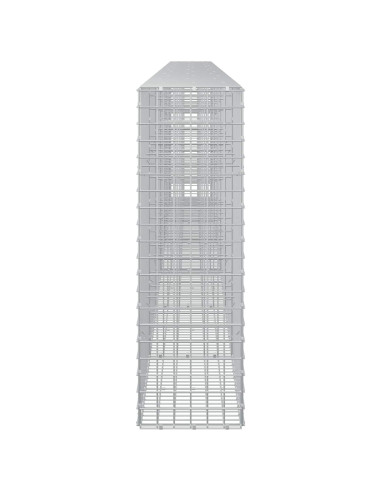 Gabione con filo da 5 mm e rete da 5x5 cm 650x30x100 cm