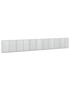 Gabione con filo da 5 mm e rete da 5x5 cm 1050x50x150 cm 2