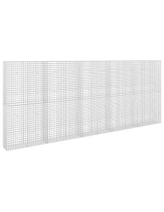 Gabione con filo da 5 mm e rete da 5x5 cm 500x30x200 cm 2
