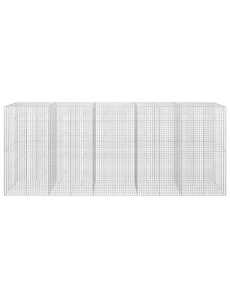 Gabione con filo da 5 mm e rete da 5x5 cm 500x30x200 cm