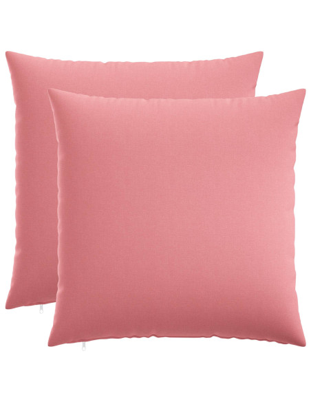 Cuscino con cuscino HEERLEN 2 pz Rosa Tessuto