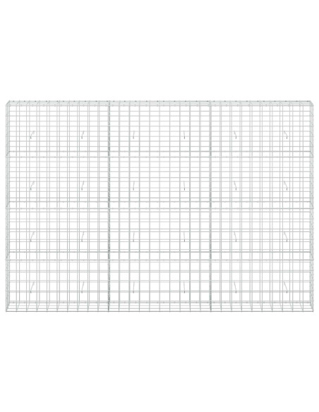 Gabione con Filo da 3,5 mm e Rete da 10x10 cm 300x30x200 cm