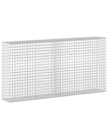 Gabione con filo da 5 mm e rete da 5x5 cm 200x30x100 cm