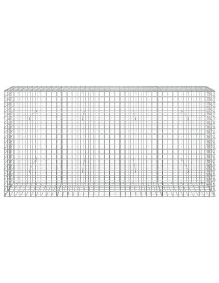 Gabione con filo da 5 mm e rete da 5x5 cm 200x30x100 cm