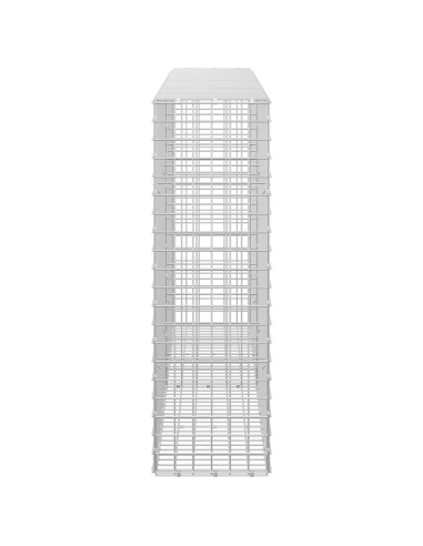 Gabione con filo da 5 mm e rete da 5x5 cm 200x30x100 cm
